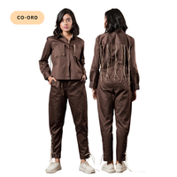 Brown & Beige Cotton Set