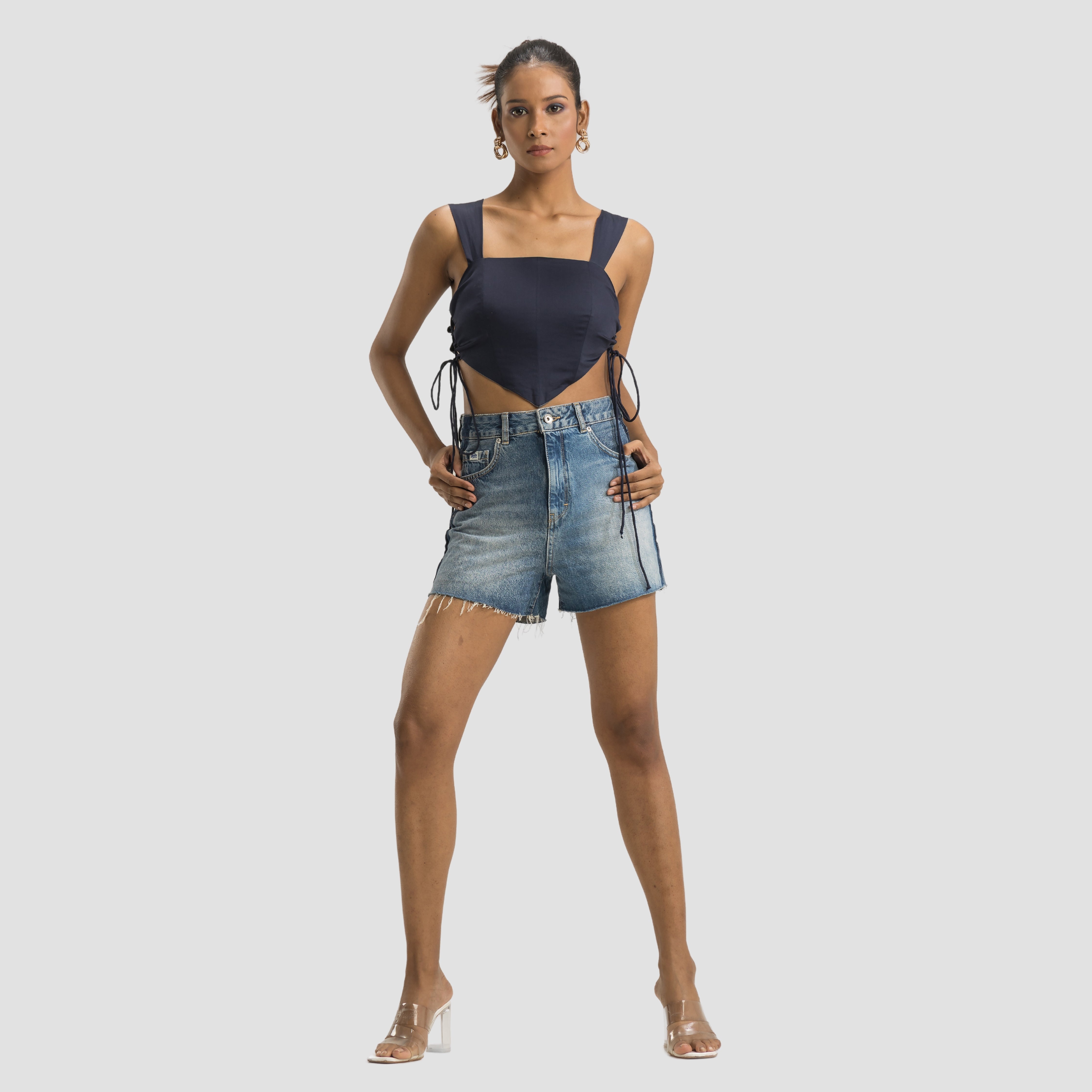 Reversible Graphite Corset