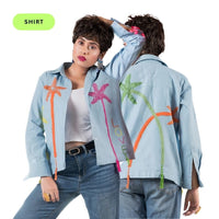 Palm Tree Denim Jacket