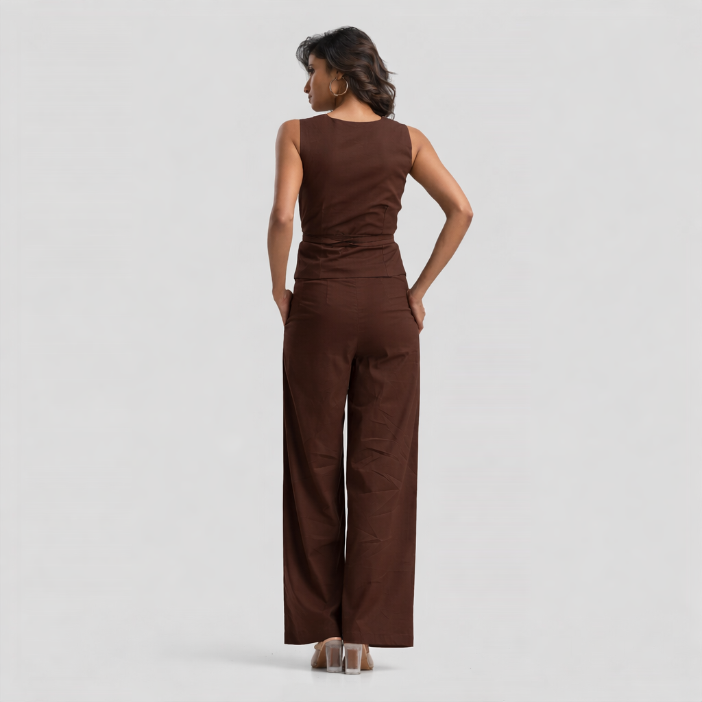 Green Side Tie On Waistcoat