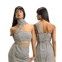 Black and White Cut Out Top